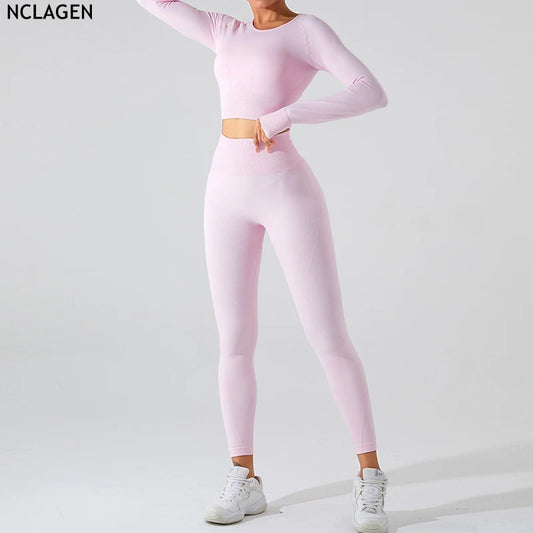 Long Sleeve Gym Twin Set
