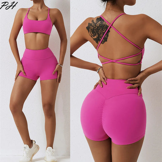 Seamless Yoga Set Sexy Workout Sportswear Gym
