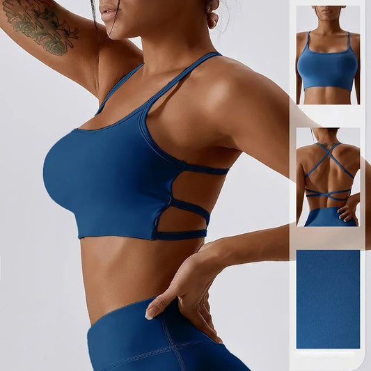 Cloud Hide Sexy Back Sports Bra