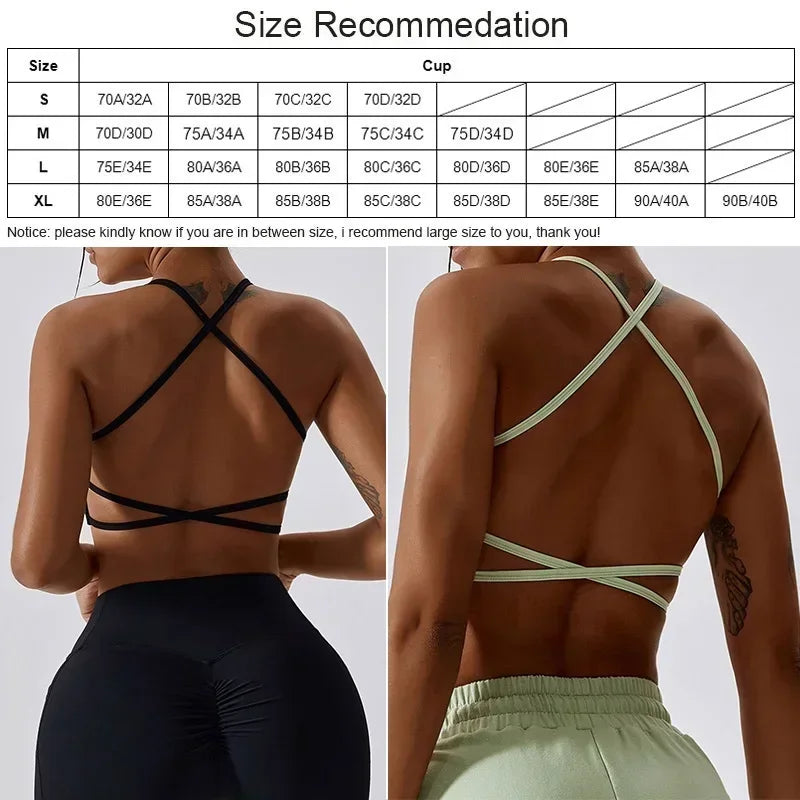 Cloud Hide Sexy Back Sports Bra