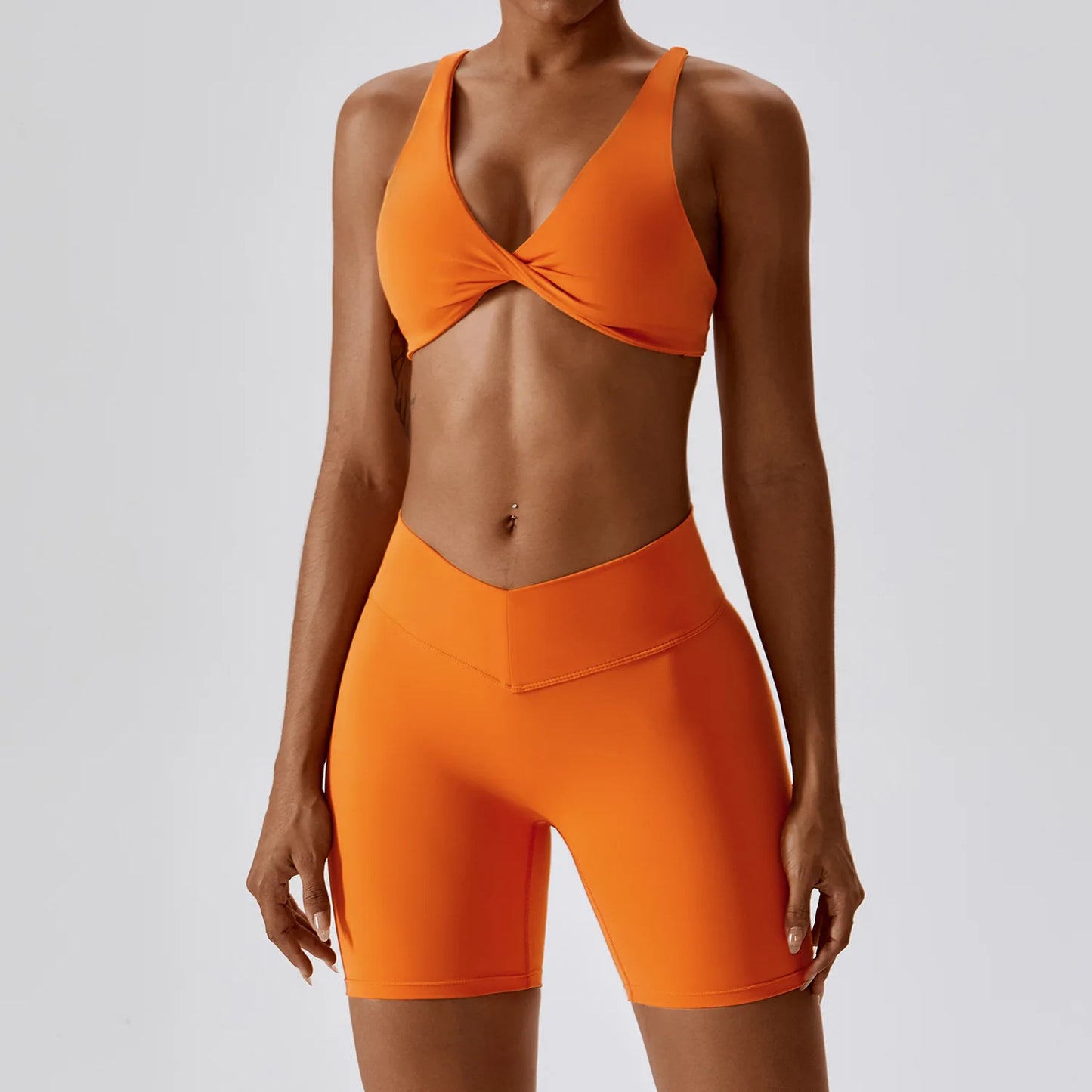 Summer Seamless Yoga Set Workout Outfits Women