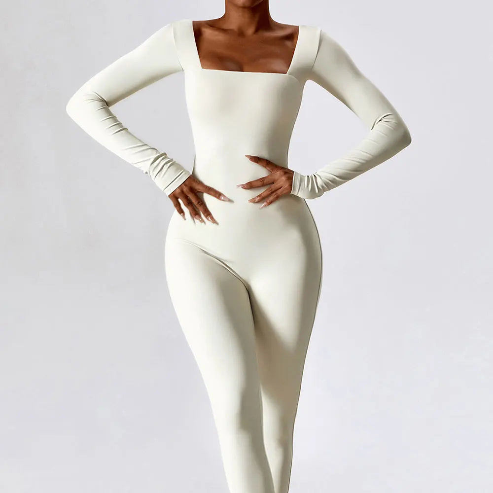 Jumpsuit Gym Workout Yoga Clothes Dance Fitness Long
