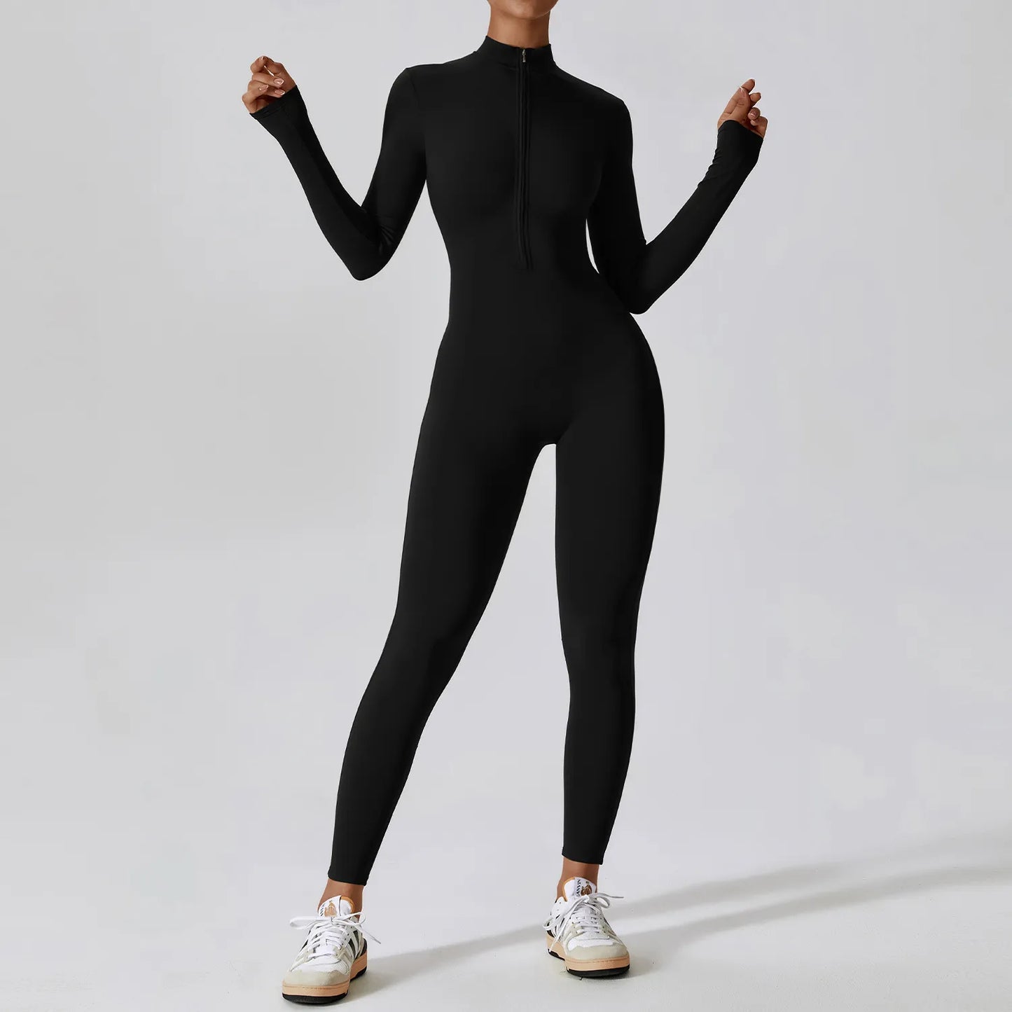 Women's Jumpsuits One-Piece Suit Zipper Long Sleeved