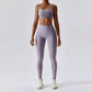Yoga Clothing Sets Athletic Wear Women High Waist Leggings