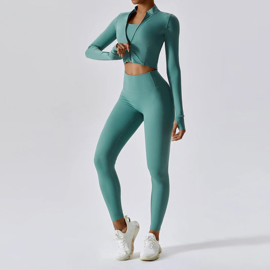 3 Pieces Womens Fitted Set