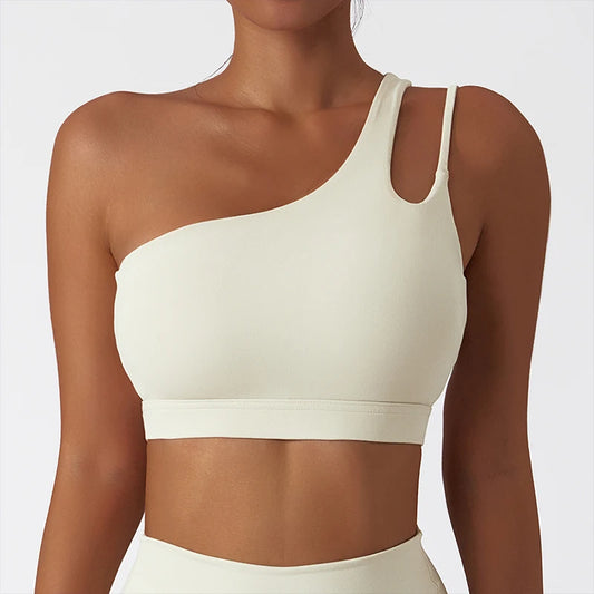 Comfort Single Strap Sports Bra Chest Pad