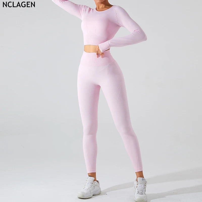 Long Sleeve Gym Twin Set