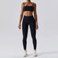 Yoga Clothing Sets Athletic Wear Women High Waist Leggings