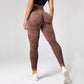 Women Leggings Knit Yoga Pants Bubble Butt Push Up