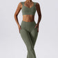 2 Pieces Flared Bottoms Vest Set