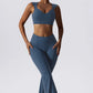 2 Pieces Flared Bottoms Vest Set