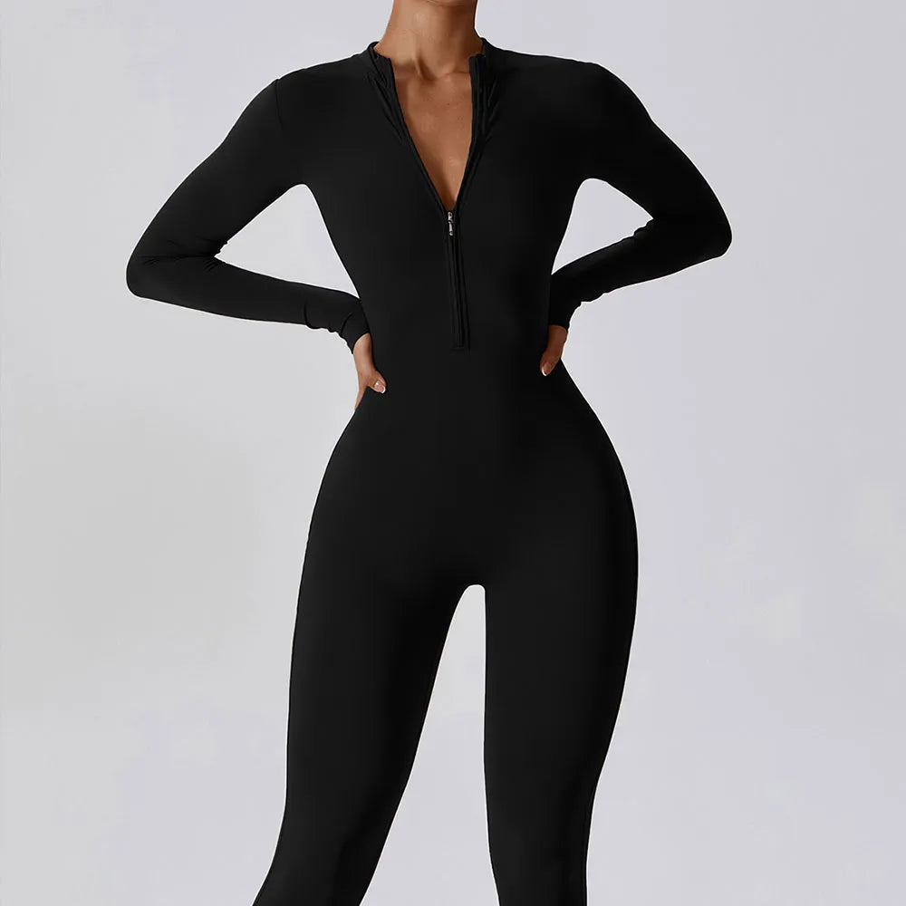 Women's Jumpsuits One-Piece Suit Zipper Long Sleeved