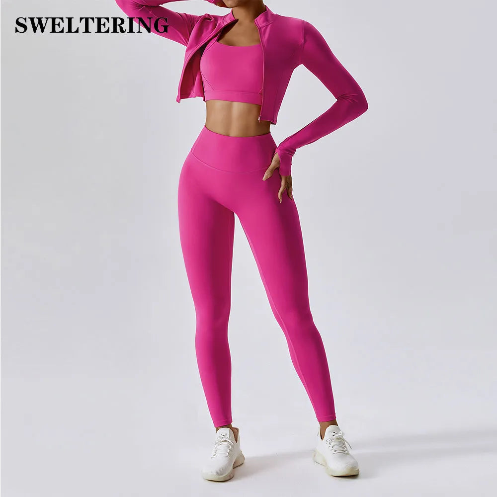 3 Pieces Womens Fitted Set