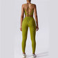 Seamless Ribbed Gym Set