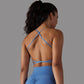 Crisscross Back Sports Push Up Bra