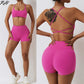 Seamless Yoga Set Sexy Workout Sportswear Gym
