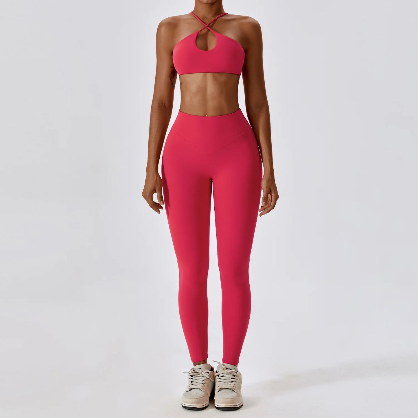 Sexy Yoga Sets Women's Tracksuit Seamless Sport Suit