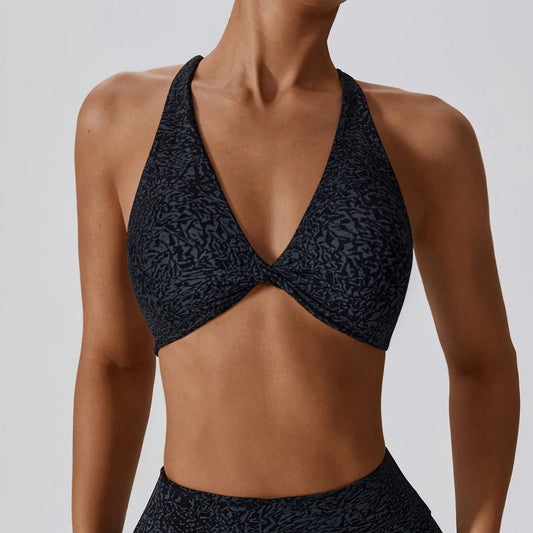 Women Fitness Yoga Bras Printing Sports Bras Nylon