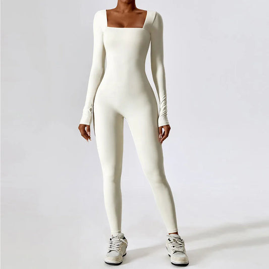 Jumpsuit Gym Workout Yoga Clothes Dance Fitness Long