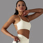 Crisscross Back Sports Push Up Bra