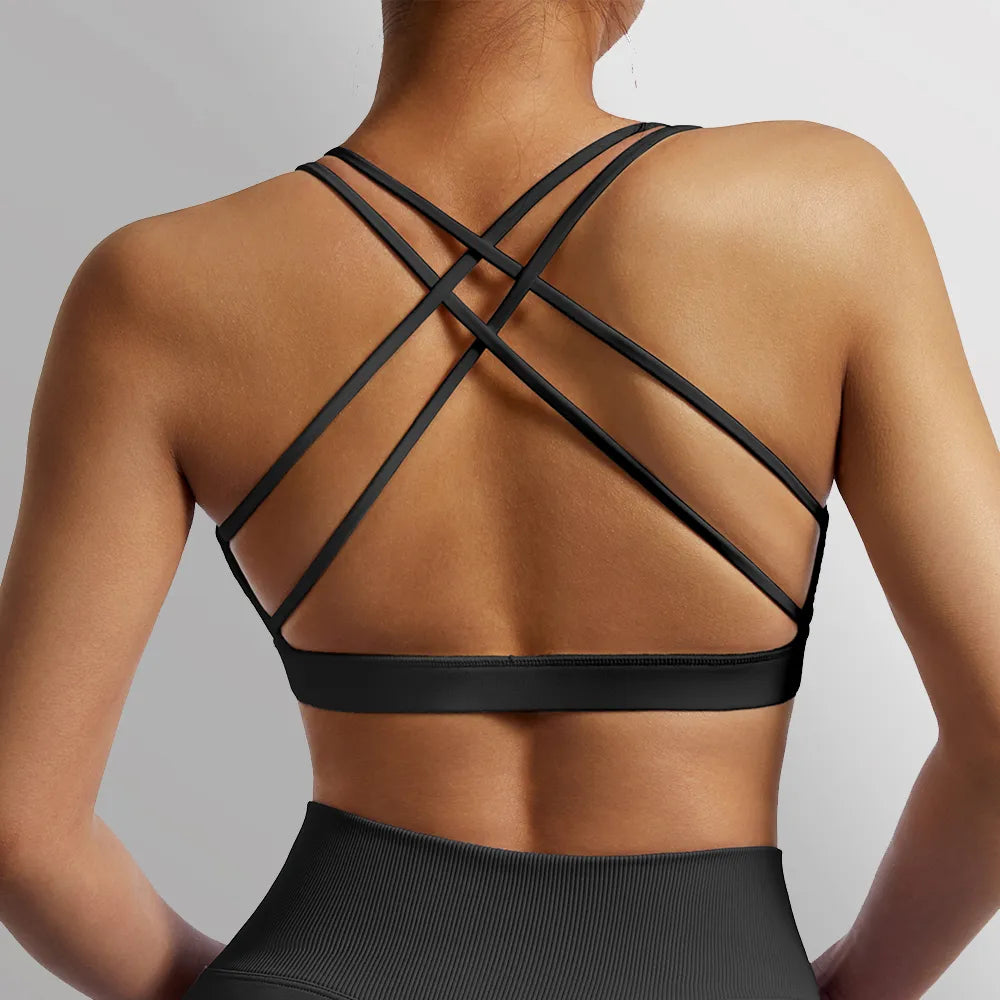 Women Yoga Sports Bra For Fitness Running Shockproof