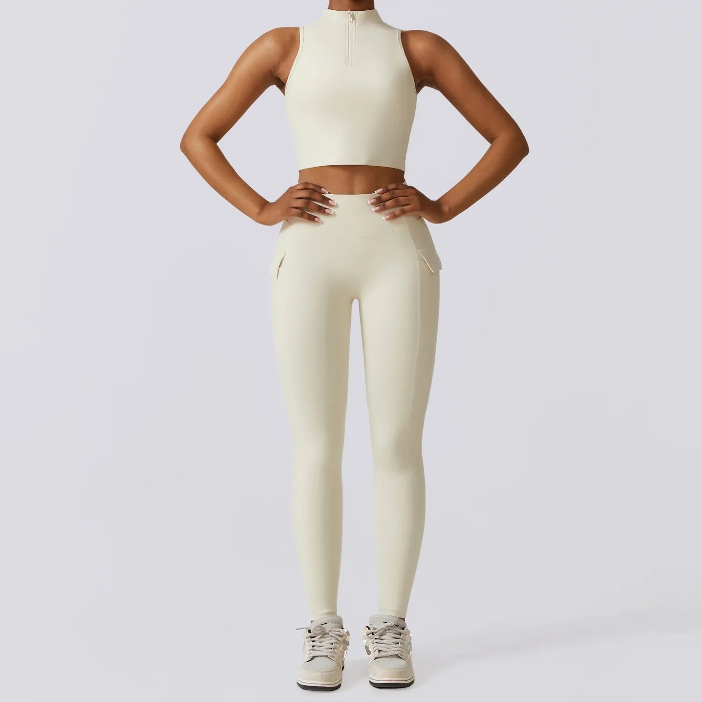 Women Tracksuit Yoga Set Workout Sportswear Gym