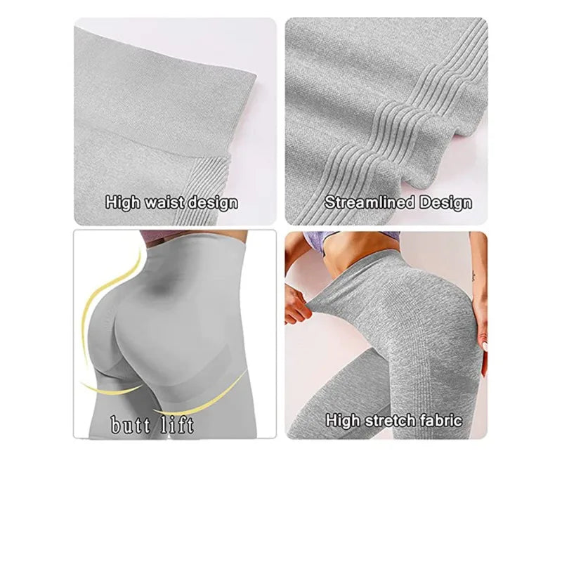 Seamless High Waist Push Up Leggings