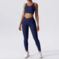 Seamless Ribbed Gym Set