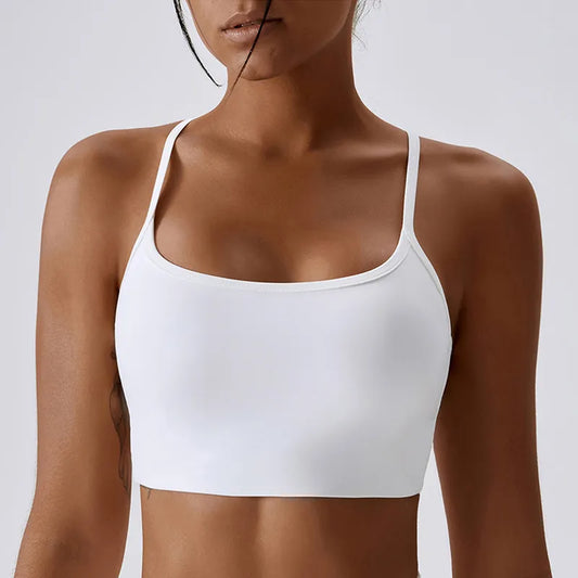 Women Cross Strap Sports Bra Beauty Back Yoga Bras
