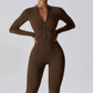 Women's Jumpsuits One-Piece Suit Zipper Long Sleeved