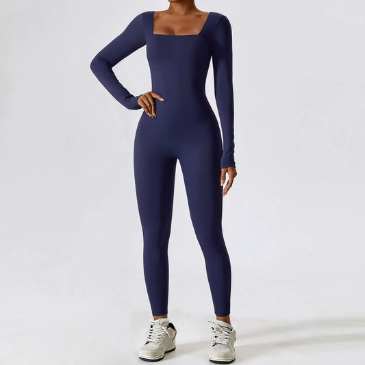 Jumpsuit Gym Workout Yoga Clothes Dance Fitness Long