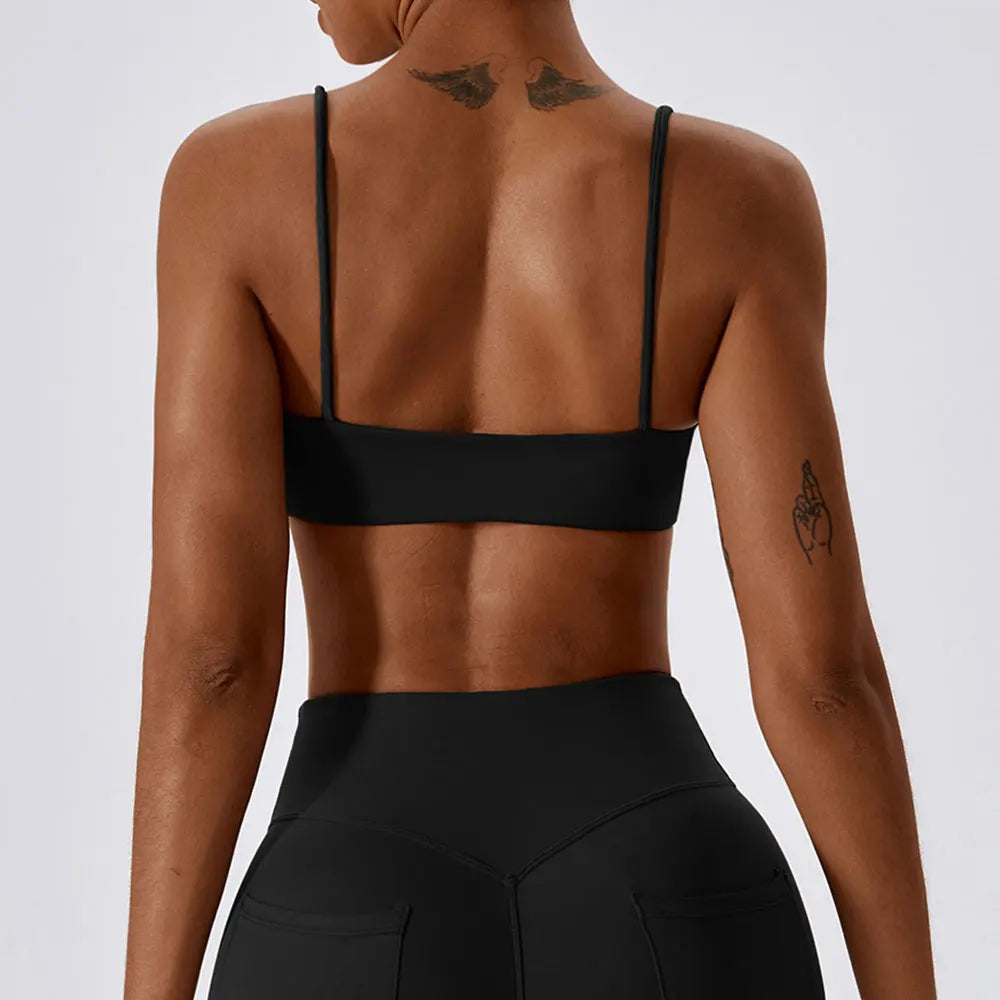Sling Sports Bra Women Push-Up Tops for Fitness