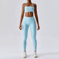 Yoga Clothing Sets Athletic Wear Women High Waist Leggings