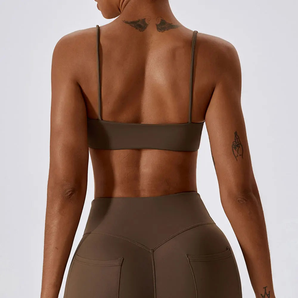 Sling Sports Bra Women Push-Up Tops for Fitness