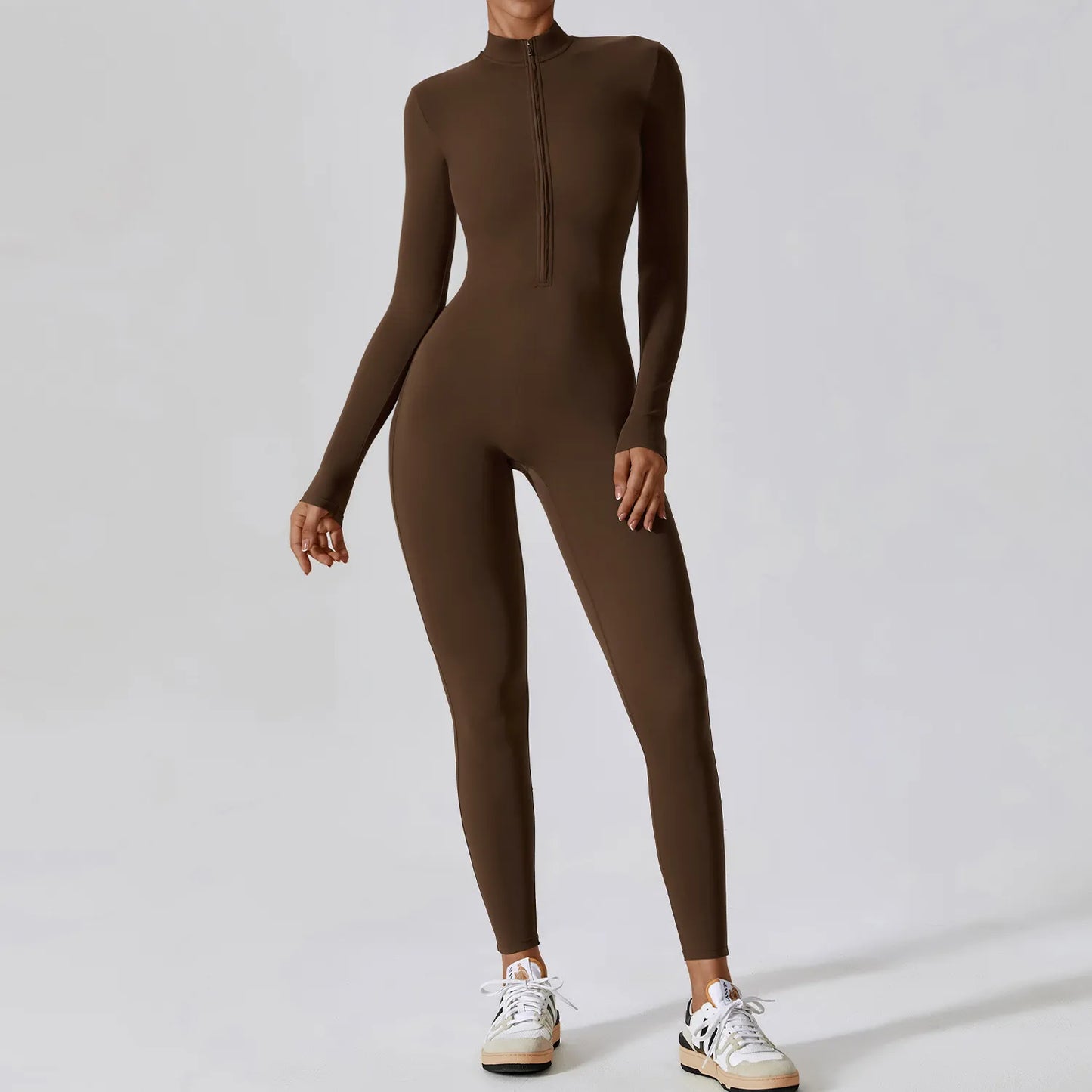 Women's Jumpsuits One-Piece Suit Zipper Long Sleeved