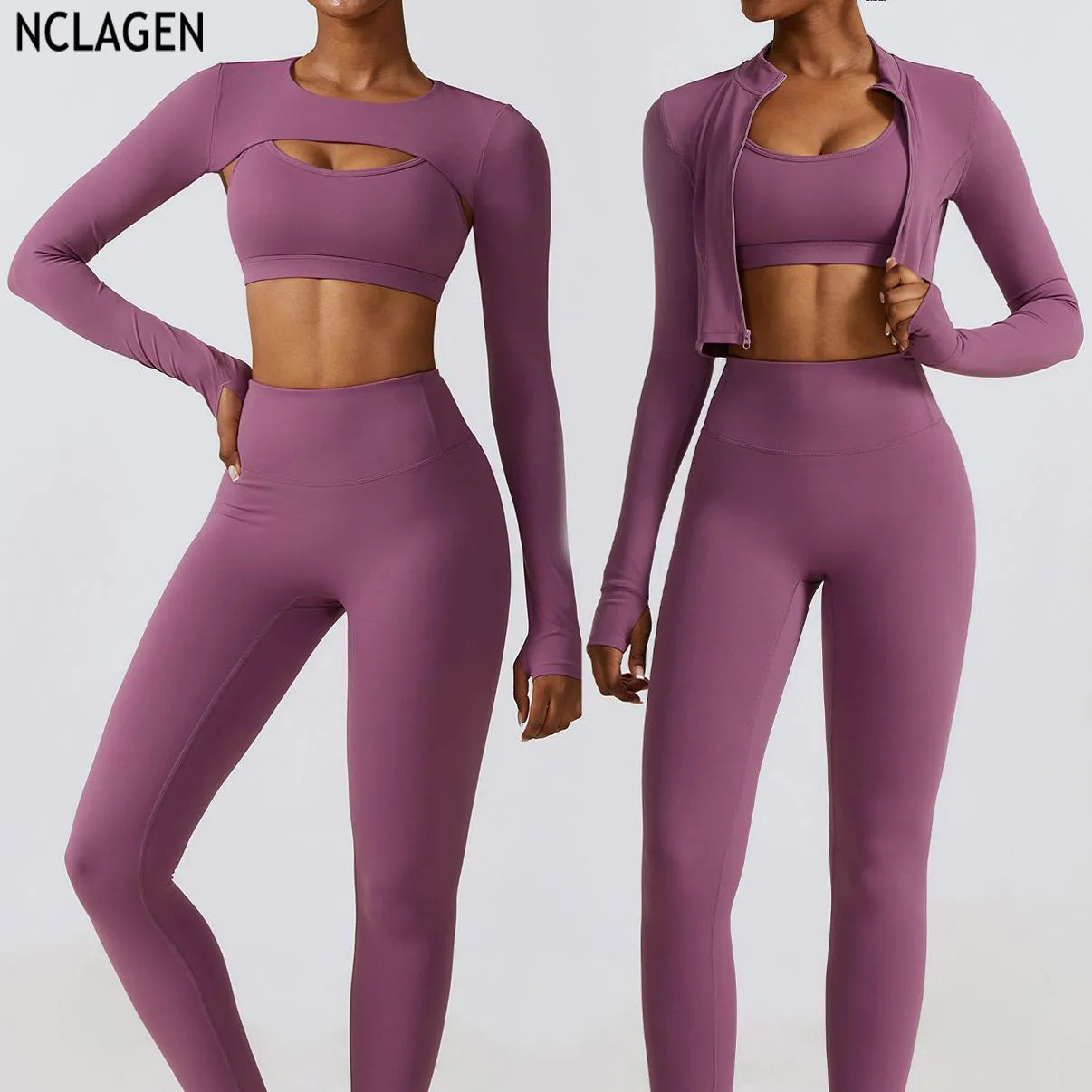 Tight Yoga Suit Sports Set