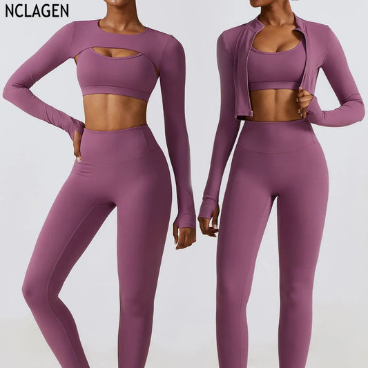Tight Yoga Suit Sports Set