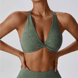 Women Fitness Yoga Bras Printing Sports Bras Nylon