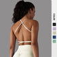 Crisscross Back Sports Push Up Bra