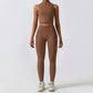 Women Tracksuit Yoga Set Workout Sportswear Gym