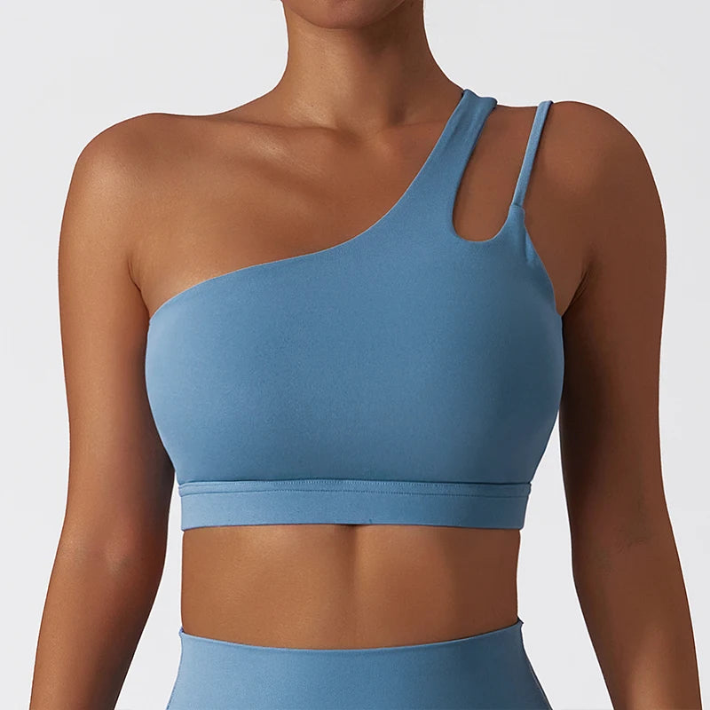Comfort Single Strap Sports Bra Chest Pad