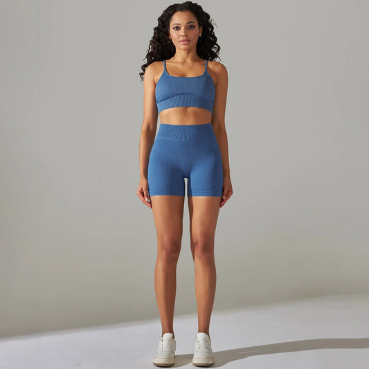 Women Sportswear Yoga Set Gym Clothing Sexy Crop