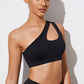 Women Sports Bra Push Up Fitness Bras One Shoulder