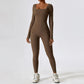 Jumpsuit Gym Workout Yoga Clothes Dance Fitness Long