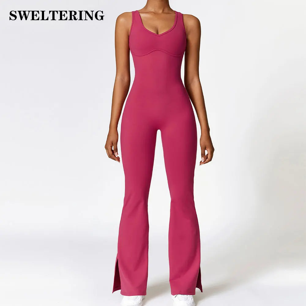 Gym Set One Piece Women Training Sportswear Yoga Suit