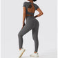 Yoga Sets 2PCS Sport Workout Clothes Femme Rib