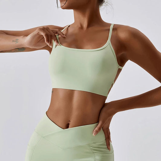 Cross Sports Bra Gym Top Women Training Running
