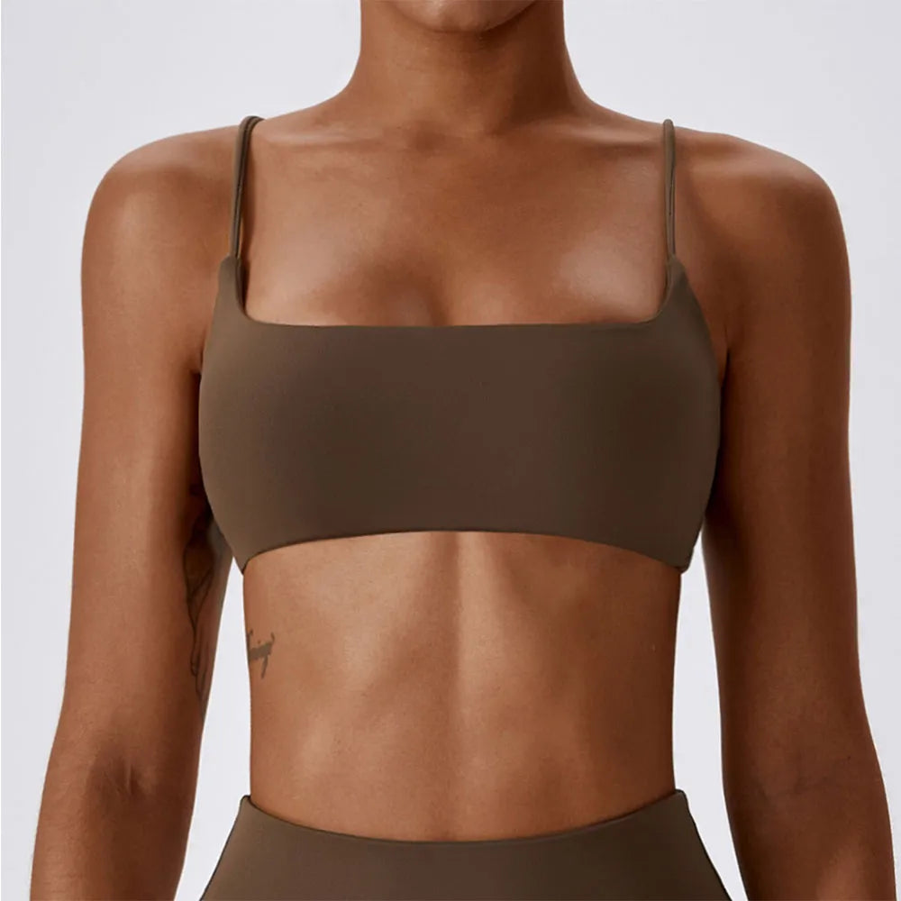 Sling Sports Bra Women Push-Up Tops for Fitness