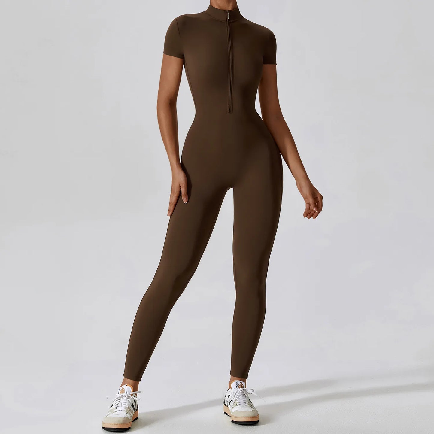 Yoga Set Women's Jumpsuits One-Piece Suit Zipper