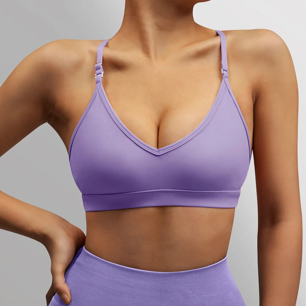 Yoga Sports Bras Women Crop Top Breathable Yoga Bra
